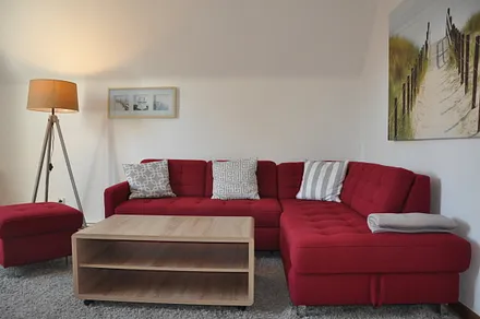 Wohnzimmer mit Schlafcouch