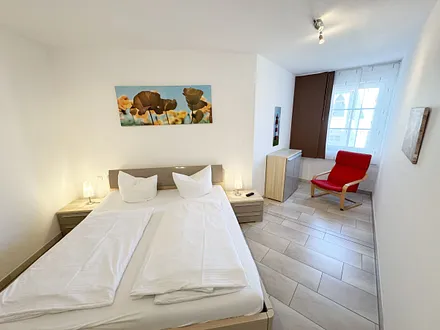 1.Schlafzimmer mit Doppelbett