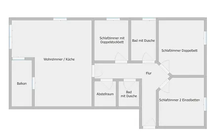 Grundriss der Wohnung