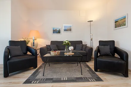 Die bequeme Couch mit Schlaffunktion. 