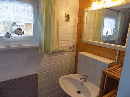 Das Bad im Erdgeschoss