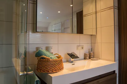 Waschtisch im Wellnessbad