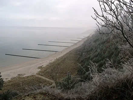 winterlicher Blick vom Streckelsberg in Koserow
