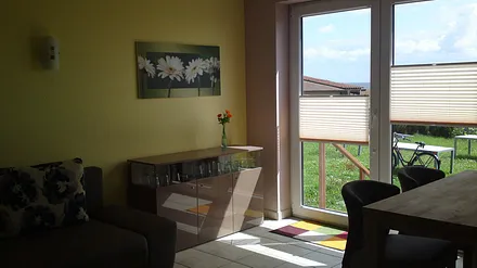 Sie haben direkt einen Zugang nach draußen.