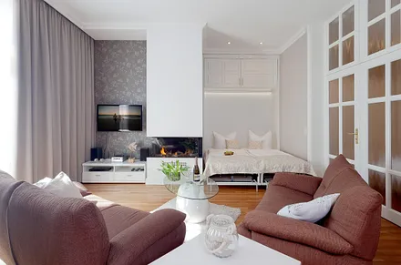 Wohnbereich mit Schrankbett