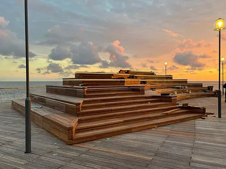 Plattform auf der Seebrücke