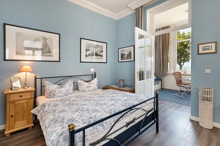 Das komfortable Bett für ausgeruhte Nächte am Meer.