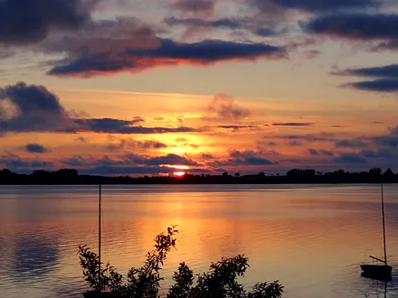 Sonnenuntergang über den Wieker Bodden