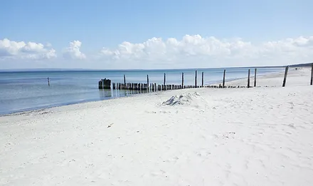 Ostseestrand im Winter