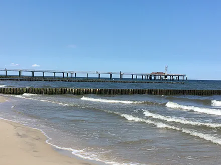 Im Bau befindliche neue Seebrücke Koserow 