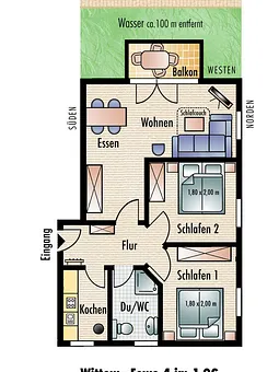 Grundriss Wohnung 4