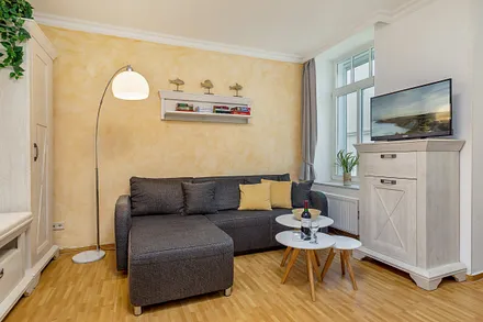 Das Ferienapartment "Nympe" ist ein hübsches Urlaubsdomizil direkt am Strand.