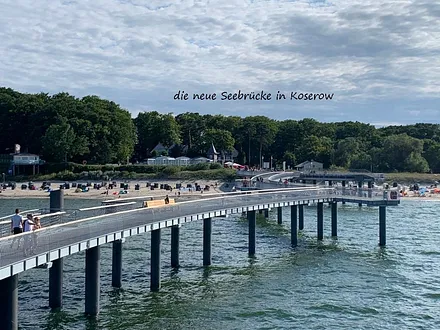 die neue Attraktion in Koserow- Seebrück und direkt dahinter der "Seeblick"