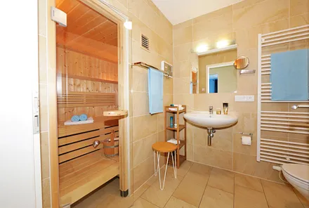 Duschbad mit Sauna