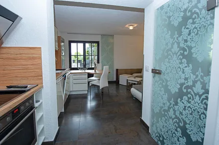 Blick in den Wohn-und Eßbereich