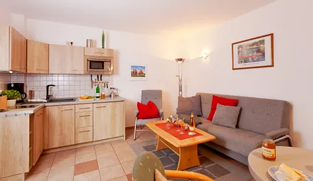 Wohn-, Ess- und Kochbereich