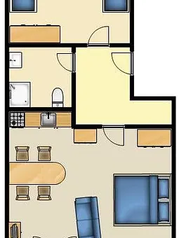 Grundriss Ferienwohnung Meeresbrise