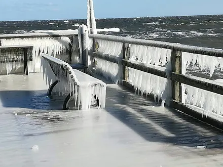 Kühle, saubere Luft, Erholung pur, Winter auf Usedom