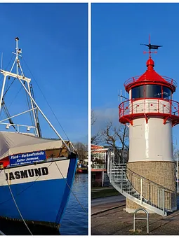 Der kleine Leuchtturm als neues Wahrzeichen des Lauterbacher Hafens