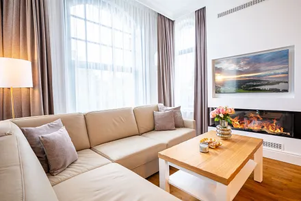 Wohnbereich mit Gaskamin