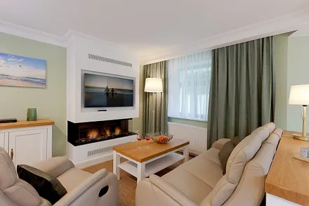 Wohnbereich mit Gaskamin