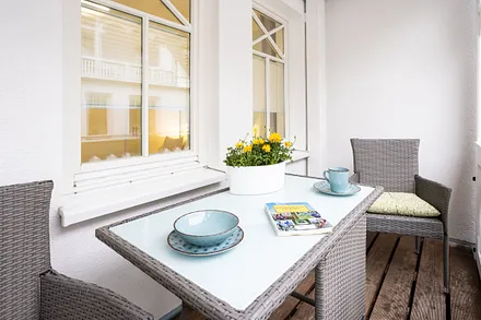 Balkon ohne Meerblick