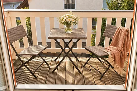 Balkon zum Genießen der frischen Ostseeluft.
