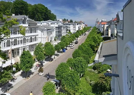 Blick von der Dachterrasse Ferienwohnung 13 Villa Celia