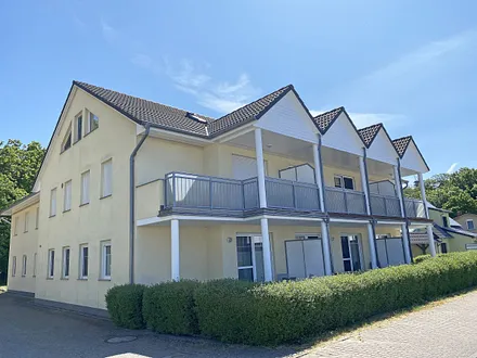 seitlicher Blick zum Apartmenthaus Thiessow