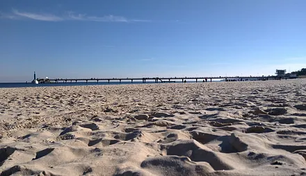 Blick zur Seebrücke