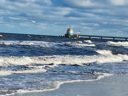 Blick auf unsere Tauchgondel