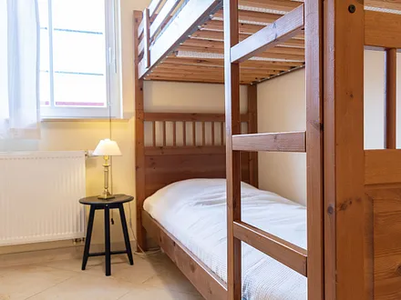 Das zweite Schlafzimmer mit Doppelstockbett