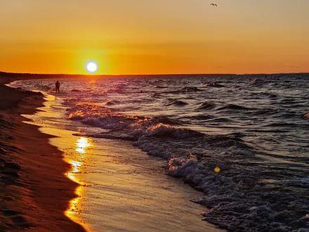 Sonnenuntergang am Zinnowitzer Strand