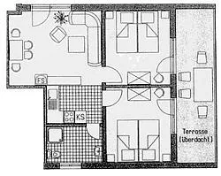 Grundriss Wohnung 3 mit Südbalkon