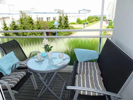 Relaxen auf dem Balkon 