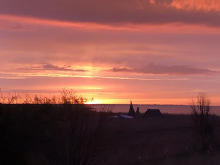 Sonnenaufgang über dem Bodden