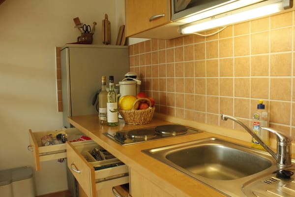 Ferienwohnung "Blick ins Grüne" - 3-Zimmer-Ferienwohnung ruhig