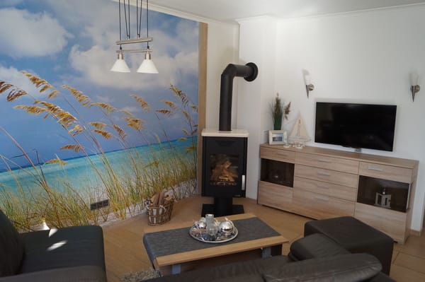 "Gut gestrandet" mit Sauna, Kamin, WLAN - 3-Zimmer-Ferienwohnung