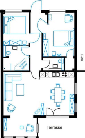 Müllers FeWo in Zempin - 3-Zimmer-Ferienwohnung Zempin, Usedom - Ostsee