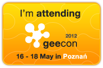 I'm attending GeeCON