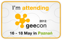 I'm attending GeeCON