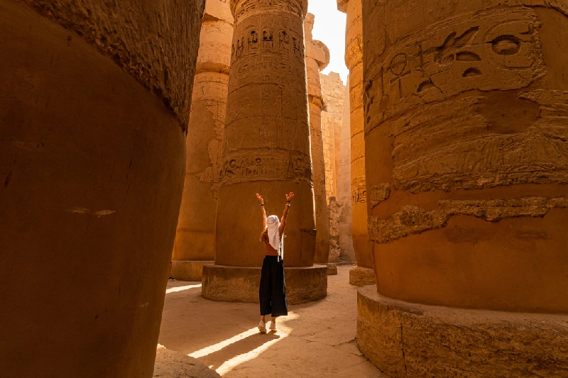 La Gran Sala Hipóstila en el Templo de Karnak