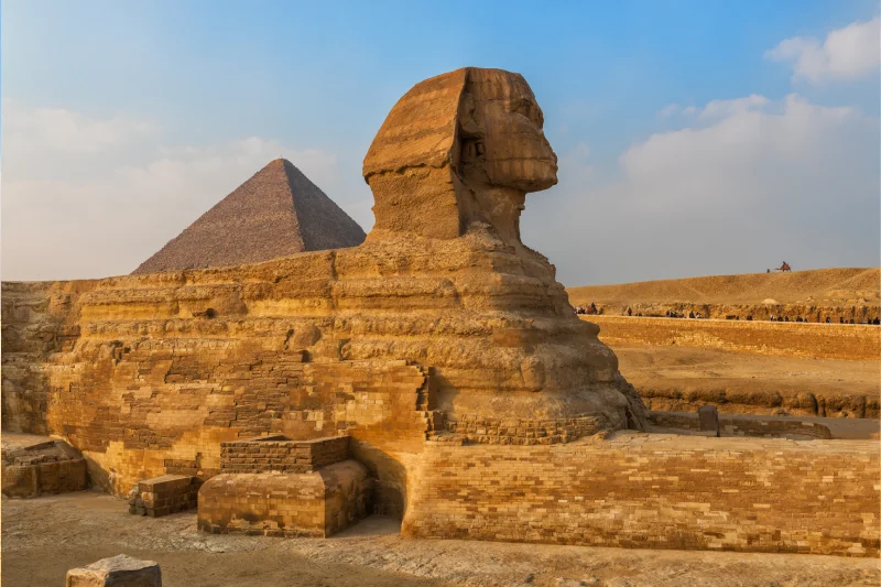 Piramide della Grande Sfinge e dei Cheope, la sfinge egitto