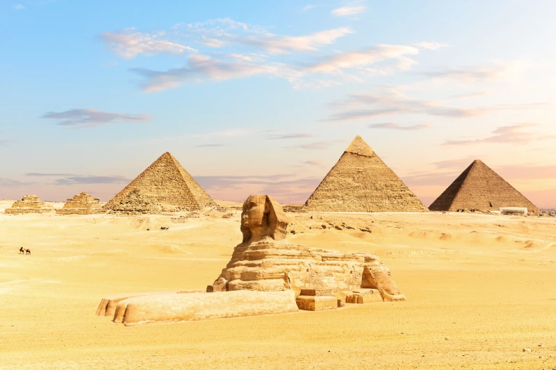 La Sfinge e le piramidi di Giza, la piramide di cheope