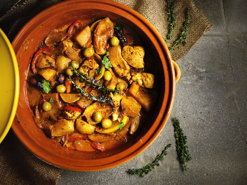 Delicious plate of tagine.