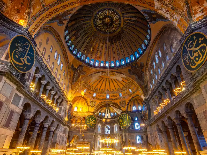 Hagia Sophia interior architecture.