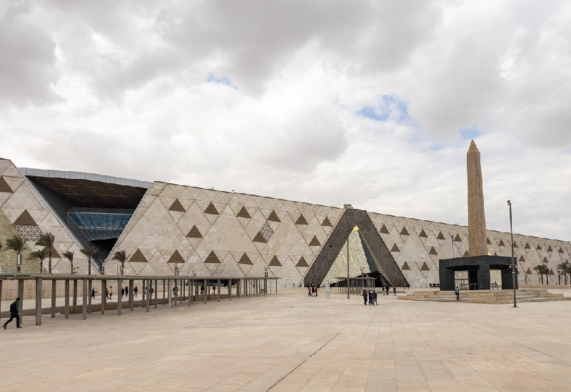 ingresso del museo, grande museo egizio