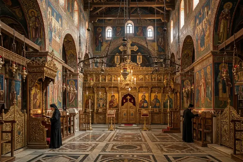 Il monastero dall'interno, monastero di santa caterina monte sinai