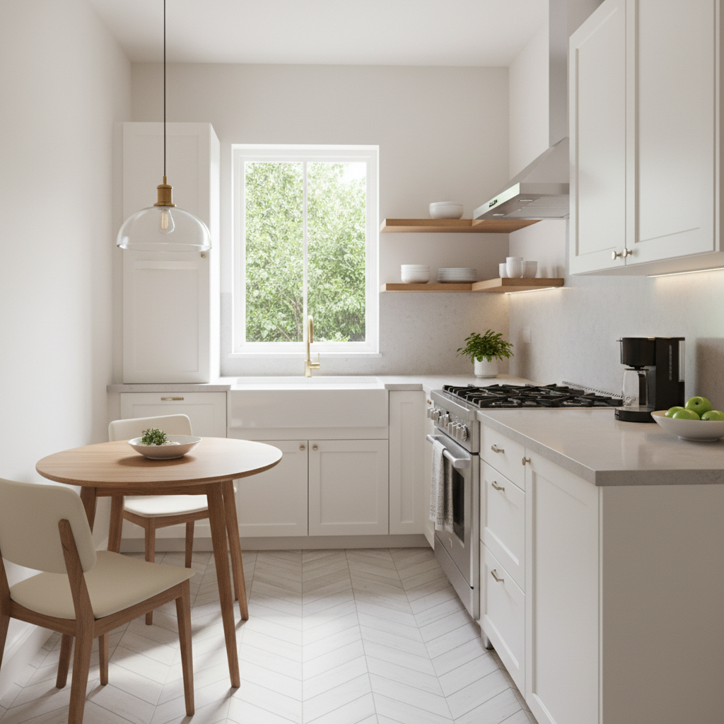 Image showing a well-lit, decluttered small kitchen