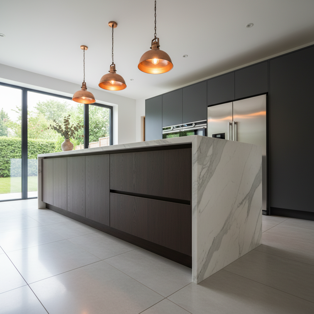 Kitchen shot from a unique angle